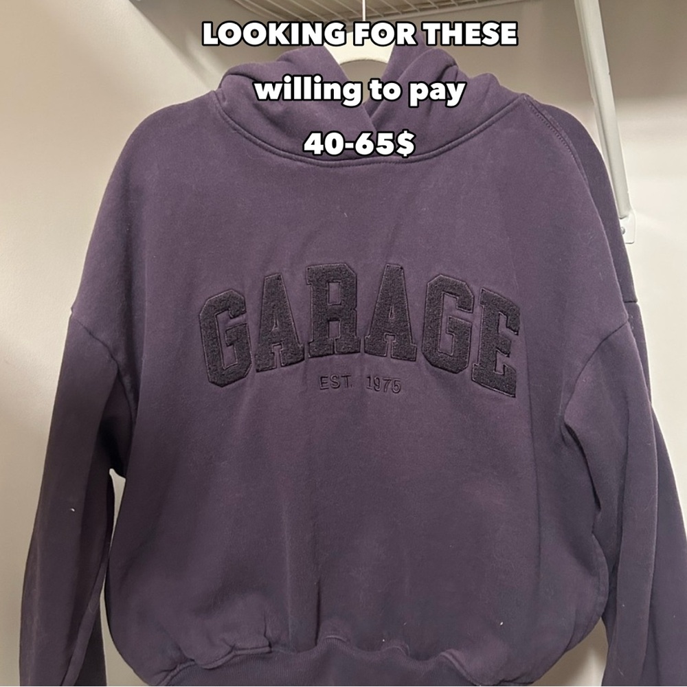 garage hoodies